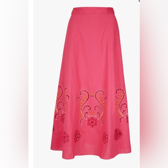 NWT SACHIN + BABI 100% Cotton Colleen Fuchsia Skirt size 8 - Picture 1 of 6